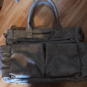 Honest company diaper bag leather